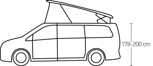 Isabella Air X-Tension Tunnel voor Family Van